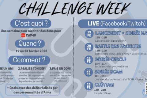 La challenge Week fait son retour ! Défie tes amis au profit de CAP48