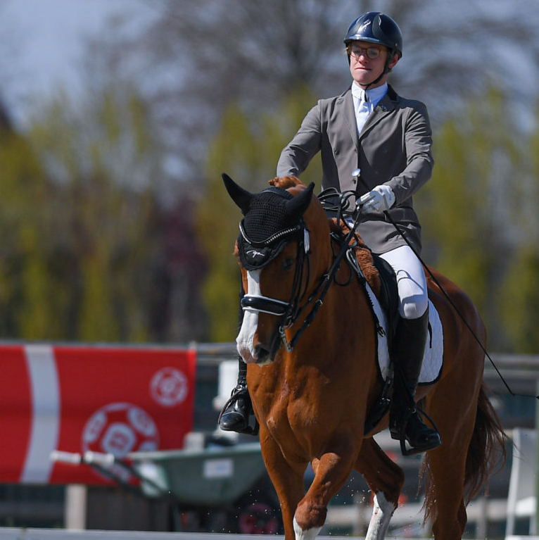 César Denis, Équitation