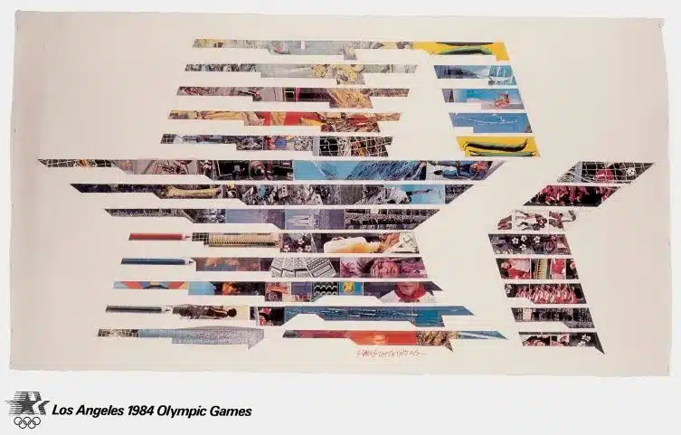 L'affiche officielle des Jeux Olympiques de 1984